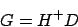 \begin{displaymath}G=H^{+} D\end{displaymath}